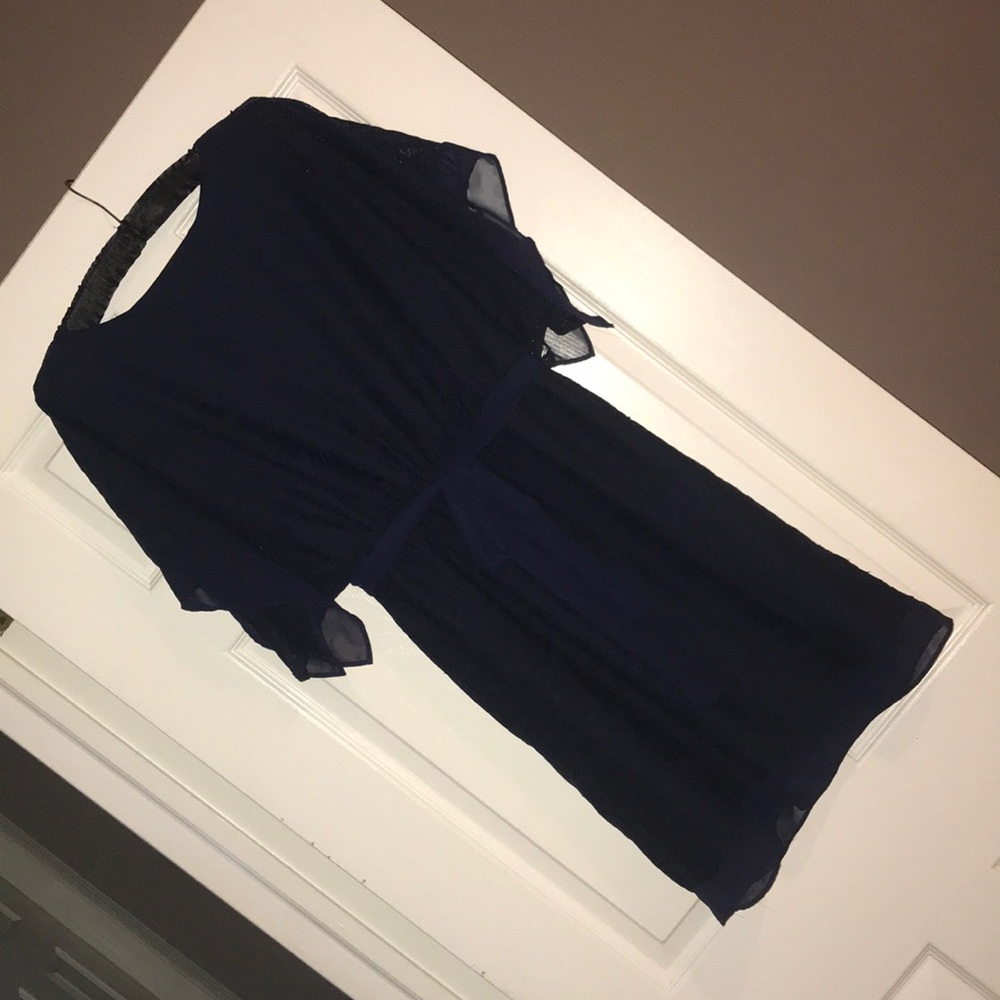 Navy flowing dress